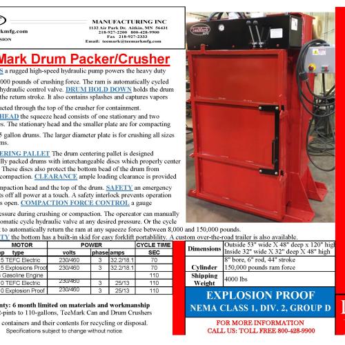 DPC150 Model Drum Crusher Image