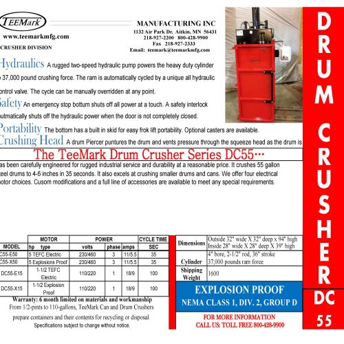 DC55 Model Drum Crusher Image